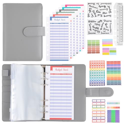 Libreta De Ahorro - Carpeta De Ahorro De Dinero, Con 8 Bolsillos De Archivador Y 12 Hojas Presupuestarias, Reutilizable Y Duradera, Ideal Para Planificación Financiera Y Organización Del Hogar