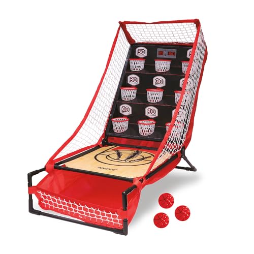 Tachan - Juego de Baloncesto con Marcador electrónico, 9 canastas en Diferentes Alturas con diversas puntuaciones, Mejora destrezas Deportivas y de concentración (747T00516)