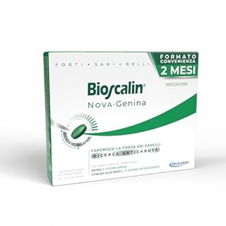Bioscalin NOVA:Genina Integratore Alimentare per Capelli con Attivi Naturali, Favorire la Forza dei Capelli per Donna e Uomo, Senza Glutine, Naturalmente Privo di Lattosio, 60 Compresse