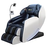 Real Relax 2025 Massage Chair Full Body, Zero Gravity SL-Track Shiatsu Massage Recliner with Heat, APP Control, Child Lock, Body Scan Bluetooth, Foot Roller, Favor 06, Blue