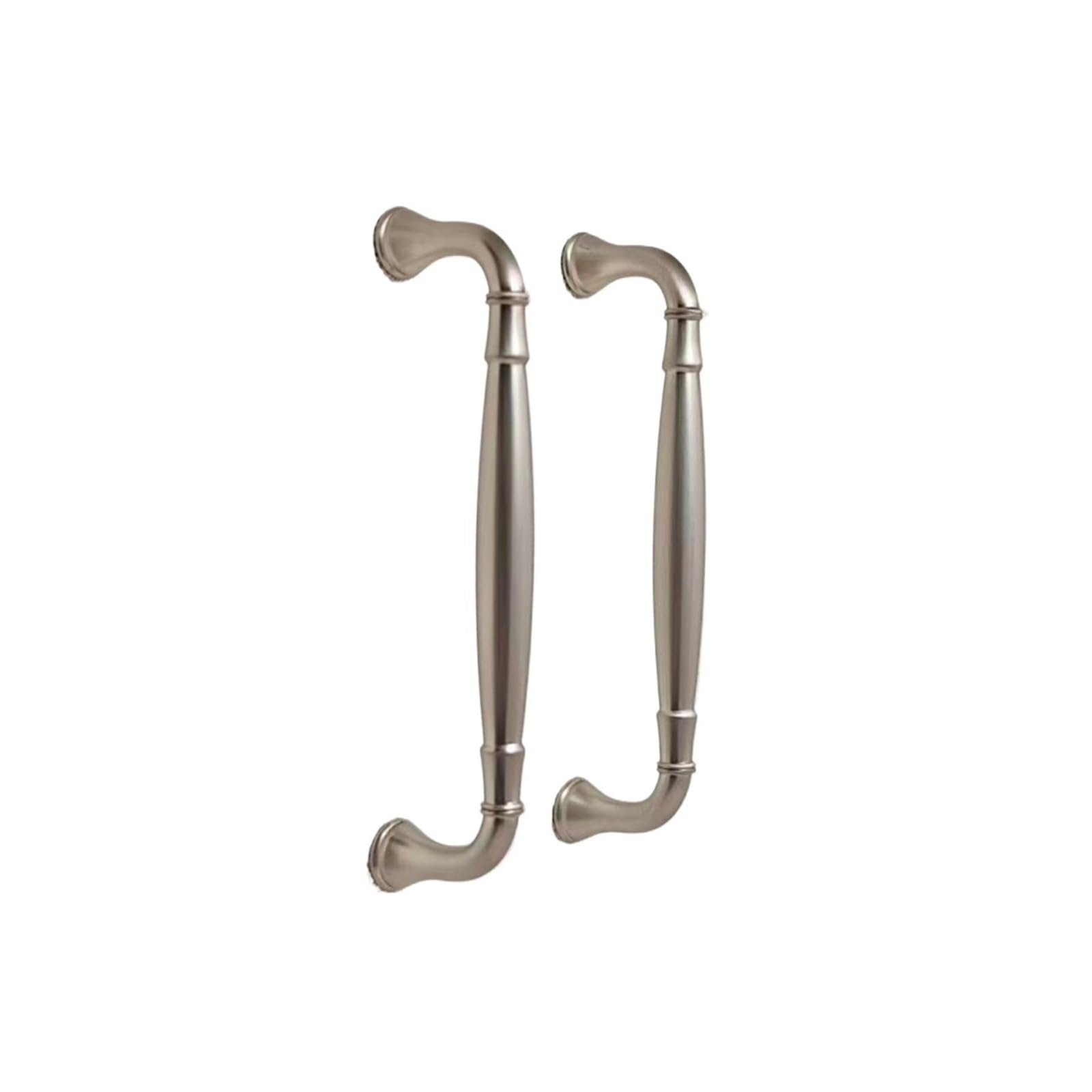 ZRHWSPD Brushed Nickel Cabinet Pulls Nickel Brushed Kitchen Accessories Cabinet Storage Handles Wardrobe Cupboars Door Pull Drawer Knobs and Furniture(Shell 64mm)