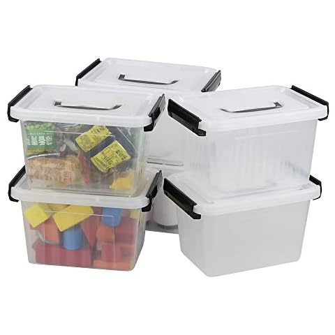 Asking 3 Quart Lidded Storage Bins Cover