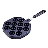 MyLifeUNIT Japanese Takoyaki Pan, Aluminum Nonstick Takoyaki Maker, 12 Holes