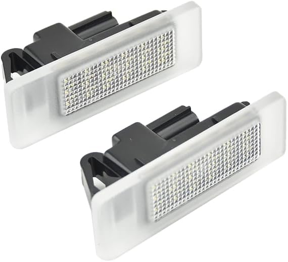 Compatible with R-enault Megane 4 Scenic IV Twingo Kangoo Koleos MK2 Clio IV V Logan Sandero Dacia Duster 2x LED License Number Plate Light