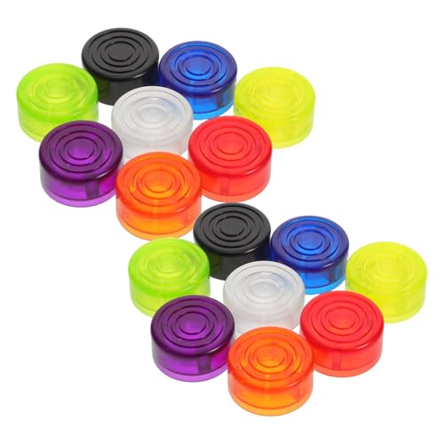 MAGICLULU Capuchons pour Boutons de Pédale D’effets de Guitare 16 Pcs Plastique Coloré Accessoires pour Pédales Multi-effets Contrôleur au Pied
