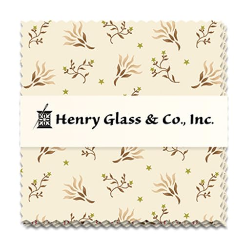 5" Charm Pack Squares - Buttercream & Brickle Bits by Kim Diehl for Henry Glass & Co. Fabric Bundle Quilters Cotton Precuts (FB6CPHG.BTRCREAM&BRICKLE) M518.08