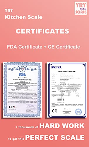 Yry Ultra Precise Kitchen Scale Lcd Display, Tare Function, New Version 6.6Lbs(3Kg) Capacity, 0.0035 Oz.(0.1G) Graduation, Ml Unit For Liquids - Food Scale For Baking (Pink 3Kg/0.1G) #TOP6