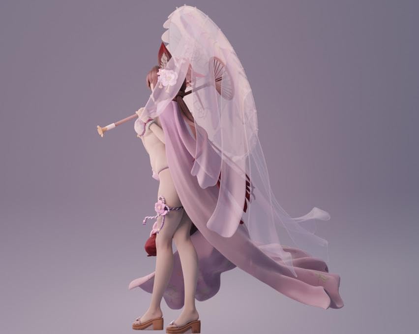 新品　ブルーアーカイブ 狐坂ワカモ（水着） ガレージキット  創造獅工房 Amazon.co.jp: ブルーアーカイブ 狐坂ワカモ（水着） ガレージ