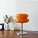 Egg Tart Glass Desk Lamp for Girls - Cute USB Table Lamp for Bedroom Dormitory (White)