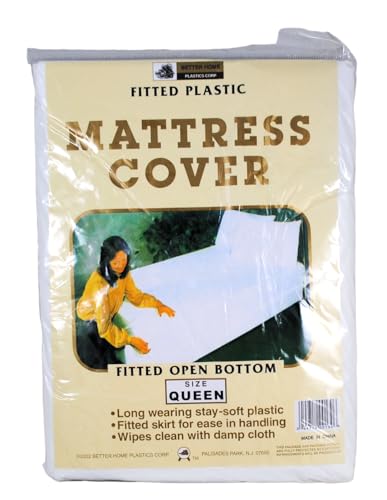 Better Home Queen Mattress Cover - White, Hypoallergenic, Washable, Waterproof