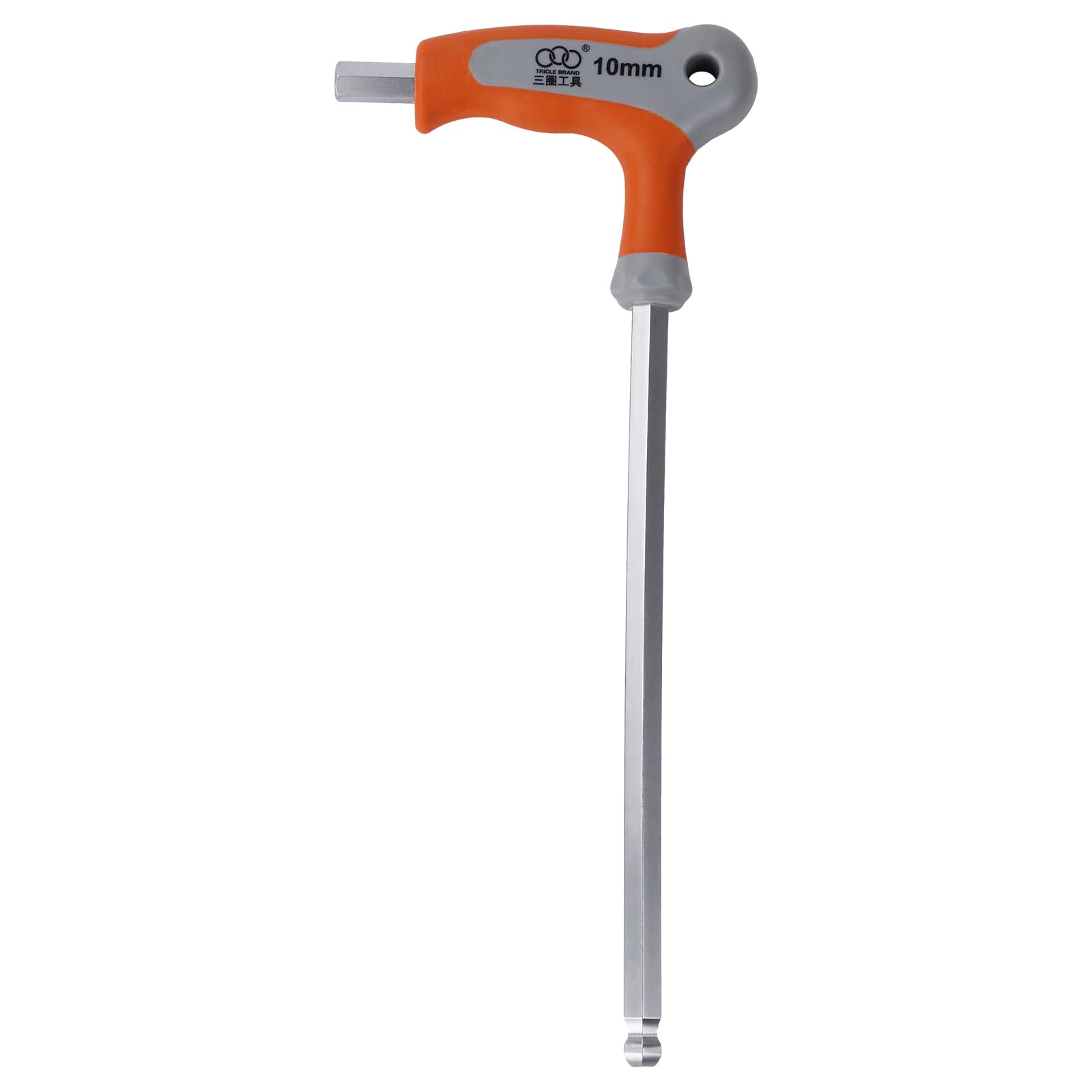 Larcele Llave Allen deLlave métrica hexagonal Llave en T con extremo de bola CR-V 2-10mm NLJBS-01 (2+2.5+3+4+5+6+8+10mm)