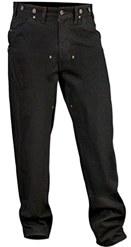 Wild Ass Black Denim Double Knee Pants 3630