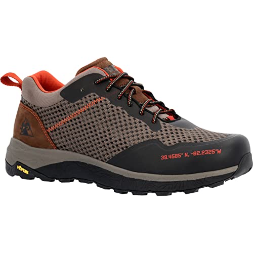 ROCKY Summit Elite Lo Top Hiker, Brown and Red, Size 8(M)