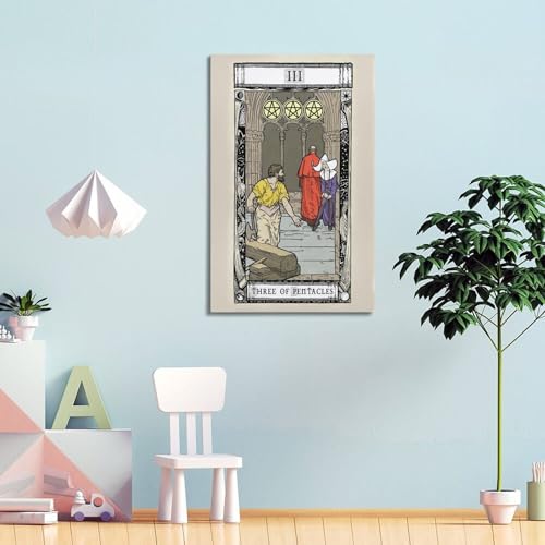 Poster moderne figure et pentacles JIDUHON, la solution décoration murale 20x30 cm