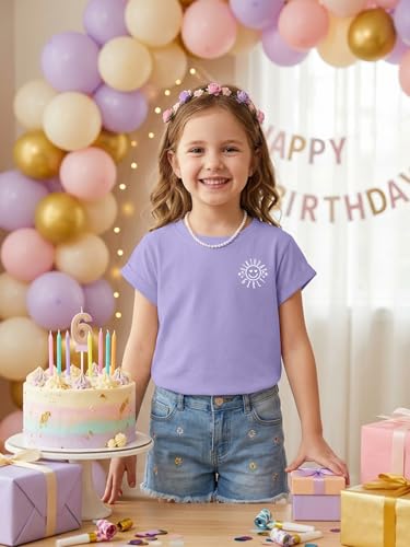 Image of YHHR Birthday Girl Shirt Tie Dye Girls Birthday Shirts 7-14 Year Kids Tops