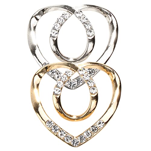 Ipetboom 2pièces Lot De Pinces à Écharpe Pour Vêtements Anneau Pour Foulard Et T-shirt Boucle Élégante Et Pratique