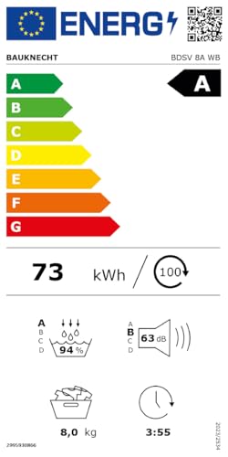 Bauknecht BDSV 8A WB Wärmepumpentrockner / 8 kg/EEK A/Precision Dry/Adaptive Dry/Silent Spin/HomeWhiz, weiß