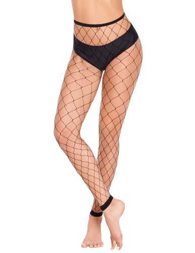 Image of Avidlove Fishnet Stockings for Women Footless High Waist Fishnets Tight | Thigh High Stockings, Open Toe, High Stretch, Comfortable, Gothic Costume, Rave Outfits, for Cosplay, Halloween