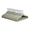 Amazon Basics fluwelen kleerhanger voor kostuums, 100 stuks per verpakking, grijs