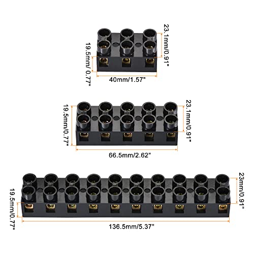 Barrette de répartition électrique 500V MECCANIXITY pour tableau propre