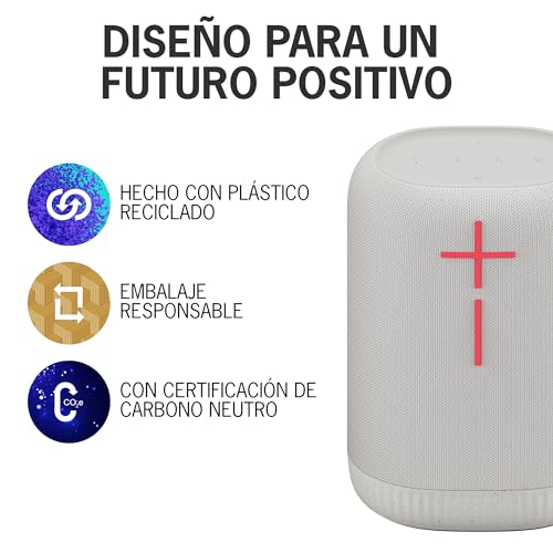Ultimate Ears EPICBOOM, Altavoz Bluetooth portátil inalámbrico, Graves potentes, Sonido de 360 Grados, EQ adaptativo, Impermeable IP67, Flota, 17 Horas de batería, Radio de acción 6 m - Blanco - imagen 6