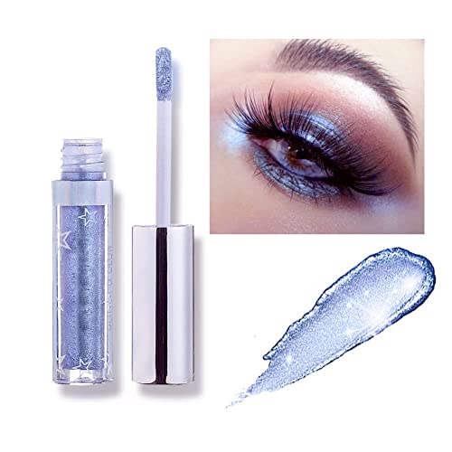 Hotiary Glitter Liquid Eyeshadow, Metallic Glitter Shimmer Sparkling Eye Shadow, Long Lasting Waterproof High Pigments Sparkling Makeup Kit For Eyes, Metals Gloss Eyeliner Pen #TOP10