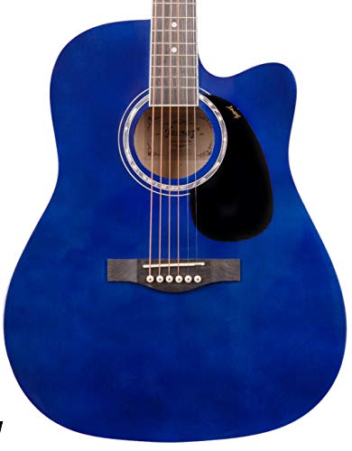 Image of JUAREZ Arpeggio 41 Inch Acoustic Guitar Kit, JRA41SP-BL Spruce Top, Rosewood Fretboard & Bridge, Truss Rod, Chrome Die Cast Machine Tuners, Blue