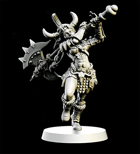 Figura modelo guerrera femenina ZHANGJING 1/24 75mm miniatura 2