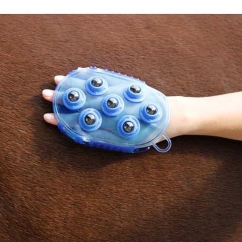 Kerbl Magnet-Massage-Striegel royalblau