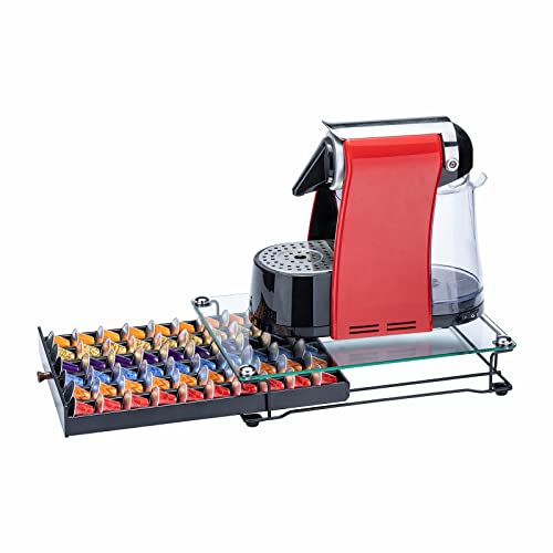 Originaline - Cajón para almacenamiento de cápsulas de café con vidrio para gabinete (clase 60 vainas)
