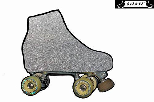 SILVYE - Fundas Cubre Patines para Patinaje ARTÍSTICO Gama TORNASOLADO (Talla M, Gris)