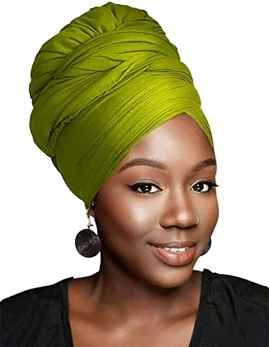 HOMELEX Head Wraps Turbans Stretch Jersey Knit Headwraps Wrap Turban Scarf Tie for Women