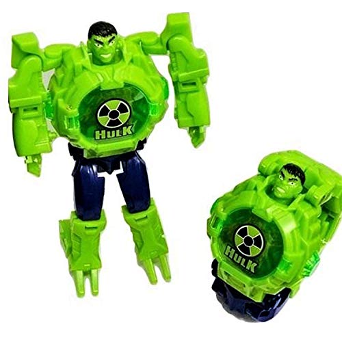 Buycrafty - Reloj de pulsera para niños, diseño de Hulk