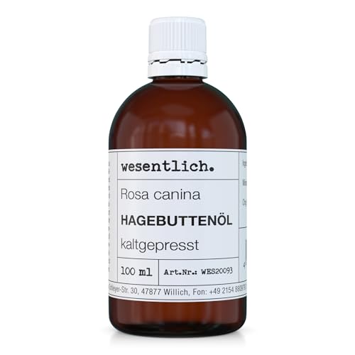 Hagebuttenöl 100ml - 100% reines Öl (Rosa canina) von wesentlich.