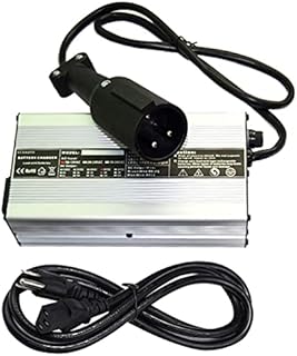 ScaAuto Golf Cart Charger 48 Volt Trojan Battery Chargers 48 Volt Golf Cart Accessories with 3 Pin 5mm Round Plug Handle for Club Car DS Precedent Golf Carts 1995 Up