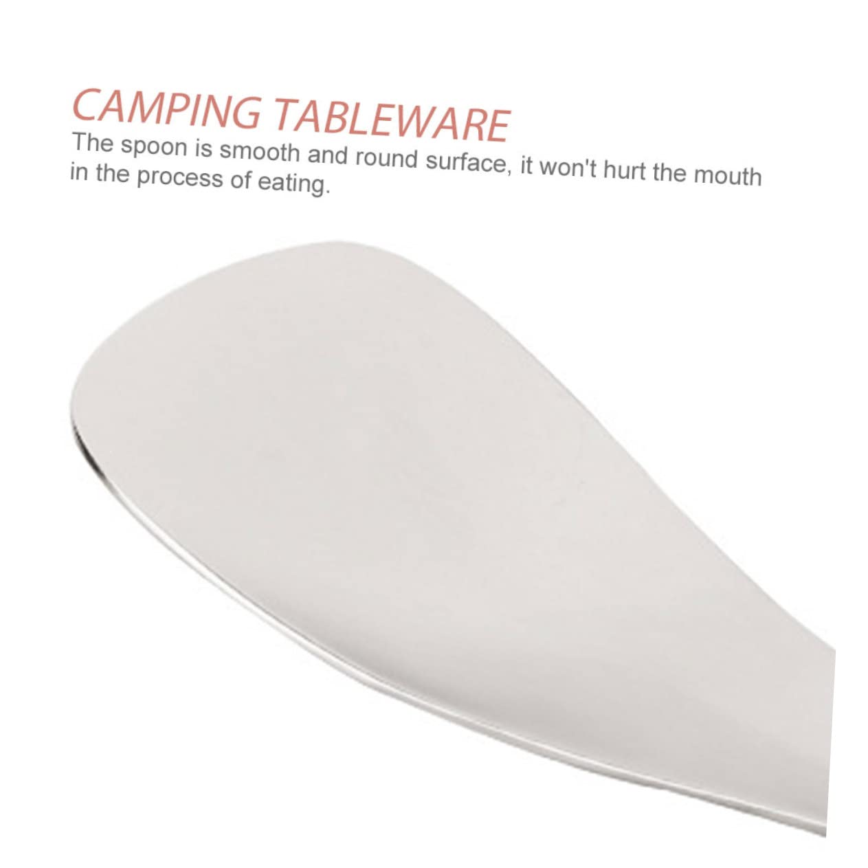 Toyvian 4 Stück Titanlöffel für Camping und Picknick Robustes nicht Korrodierendes Besteck für Outdoor Aktivitäten für Reisen und Survival Ultraleicht und Langlebig Speisen