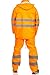 Mivaro Herren Regenanzug Warnschutz EN ISO 20471, hohe Sichtbarkeit, Größe:L, Farbe:Neonorange