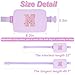 Uygafly Birthday Gifts for 6 7 8 9 10 11 12 13 Year Old Girls,Fanny Pack Belt Bag Crossbody Bags for Women Girls Kids,Fashion Waist Packs Cute Teen Trendy Stuff Travel Essentials | Lavender,M