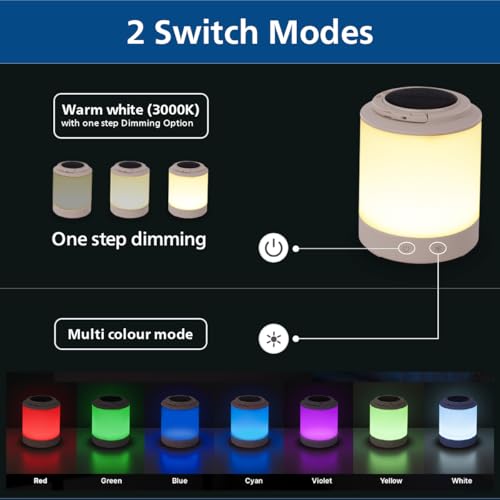 Image of Philips Phoebus 5W Solar Emergency Light | 230 Lumens | 2400mAh Battery | Dual Charging Solar & Type-C | Multi-Color RGB Modes | One-Step Dimming | 5.5H Backup | Portable & Hangable Design | Pack of 1