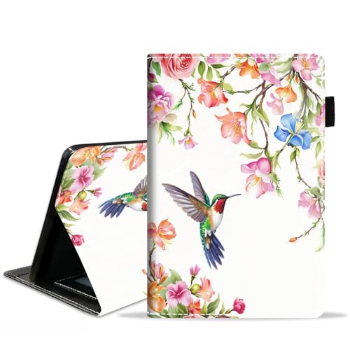 POIUYTREW Case for All-New Amazon Fire Max 11 Tablet (11 Inch, 13th Generation, 2023 Release), PU Leather Folio Cover with Card Slot & Auto Wake/Sleep, Hummingbird by POIUYTREW - Used condition - US$7.06