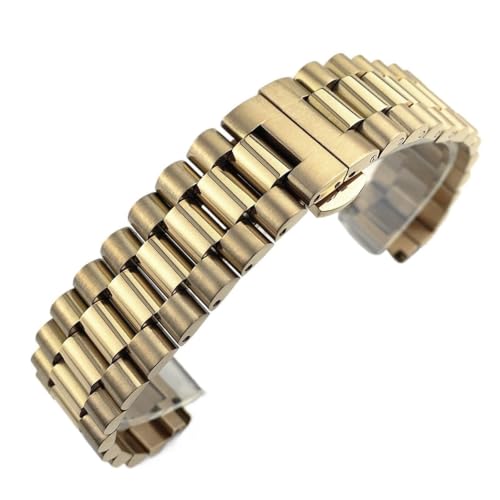Bracelet de montre acier inoxydable en métal argenté poli de haute qualité 20mm