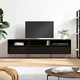 Le plateau supérieur large et stable est idéal pour y poser en toute sécurité votre téléviseur jusqu'à une certaine taille, des plantes, des cadres photo ou pour exposer des éléments de décoration, transformant ce meuble en une pièce maîtresse fonctionnelle.
