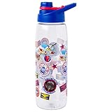 Silver Buffalo Top Gun Maverick Iconic Icons Water Bottle with Screw-On Lid, 28 Ounces