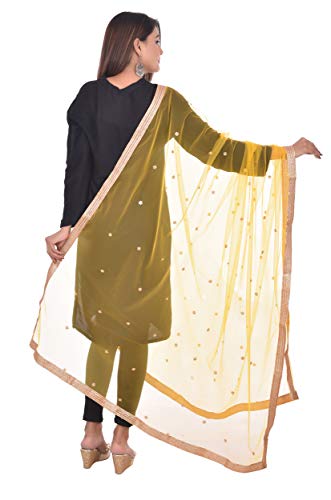 Image of YOUTHQUAKE Women's Embroidered Net Dupatta