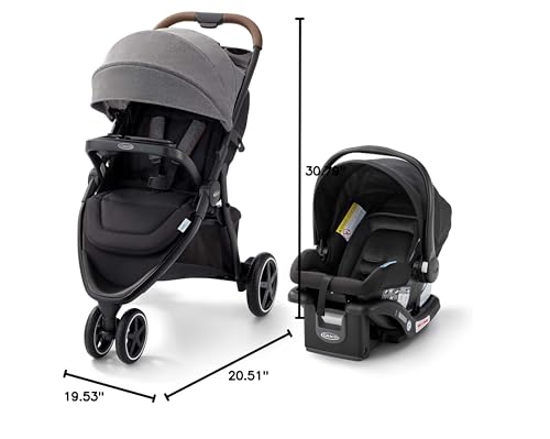 Graco 2203025 Outpace Lx All-Terrain Travel System - Includes Snugride 30 Lite Infant Car Seat, Briggs, High-Performance Stroller/Car Seat Combo thumb #6