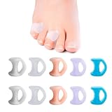 10 Pcs Separateur Orteil En Gel,Petit Correcteurs D'orteils,Redresseur Orteil,Separateur Orteil Silicone,Orthese Pied, Pour Les Orteils Qui Se Chevauchent, Les Ampoules, La Pression, La Douleur