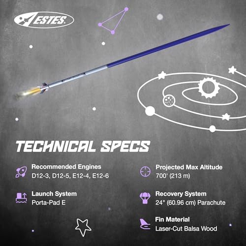 Estes 1295 Mean Machine Rocket-Building Kit, Advanced Flying-Rocket-Model Kit for Ages 10+ - Image 5