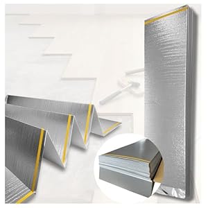 Vloeronderlegger, 10 m², klik vinylvloer LVT, 1,5 mm, geluidsisolatie, warmte-isolatie, geluidsisolatie ≤ 400 kPa