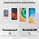Gosknor 4 Stück Telefon-Haltelaschen, TPU Telefon Lanyard Laschen Telefon Lanyard-Patches Universelle Handy Lanyard Pads Praktischer Handy Gurthalter Patch für iPhone und Android (Weiß)