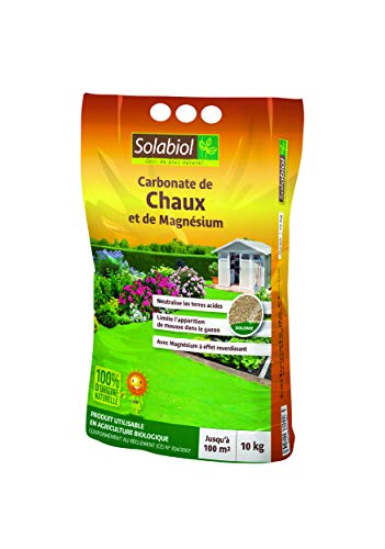 Solabiol SOCHAUX10 Carbonate De Chaux Et De Magnésium 10kg, Efficace